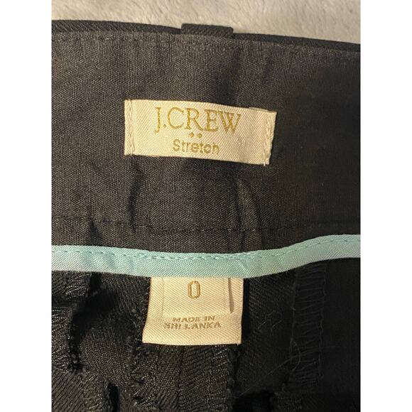 J. Crew Factory Women’s Black Wool Blend Front Zipper Pocket Dress Pants Size 0 - Picture 3 of 6